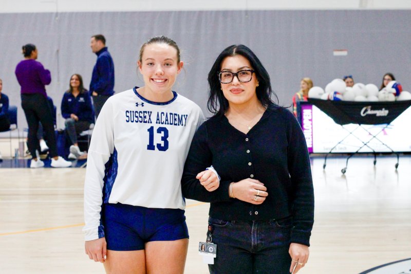 Sussex Academy junior Grayce Glover picked Emily Gutierrez as her teacher.