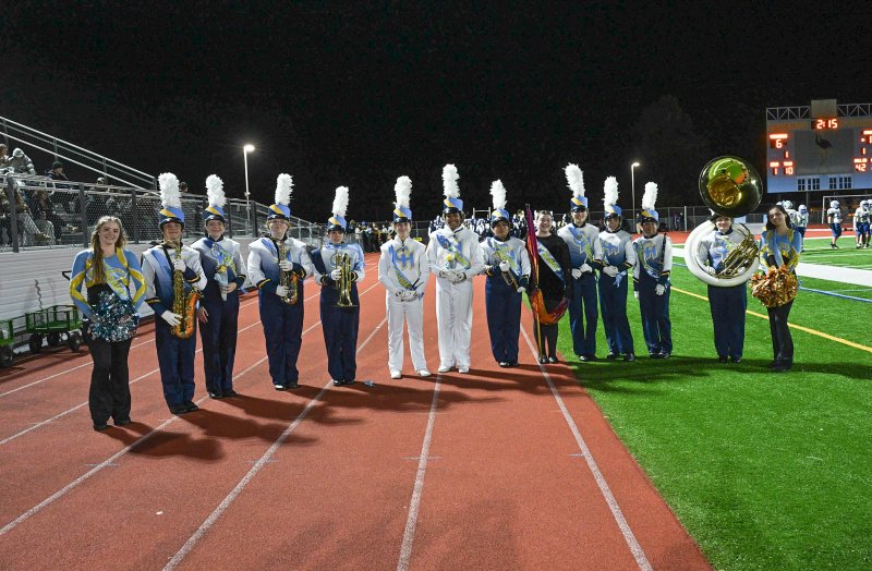 Cape band Class of 2026 are (l-r) Scarlett Farrell, Reilly Choma, Liss Kirby, Julia Burrell, Tieryn Robinson, Jaida Lagonigro, Julia LaCrette, Marleny Mendez-Martin, Lucy Perdick, Lily Noonan, Bri Holston, Soana Rodriguez-Escalante, Aralynn Wiswall, Willow DiMichelle
Seniors not shown include Skip Dalton, CJ Schaffer, Lucy Getzlaf and Jayden Wilson.