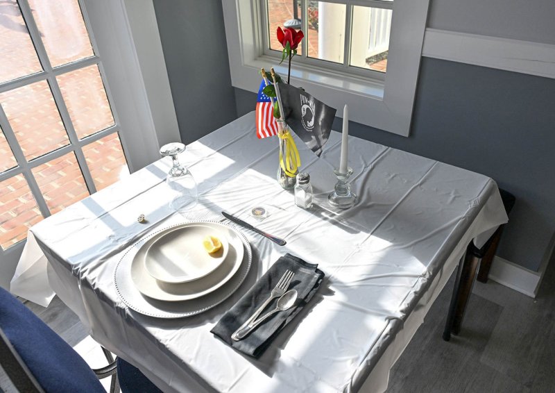 A Missing Man Table is a solemn and symbolic display that honors missing, captured or fallen U.S. service members.