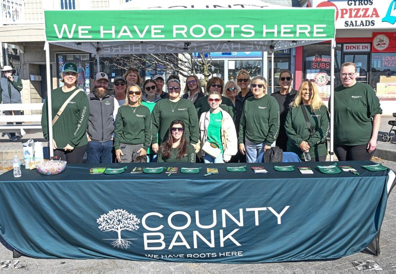 The County Bank group gets together for a pre-walk picture.