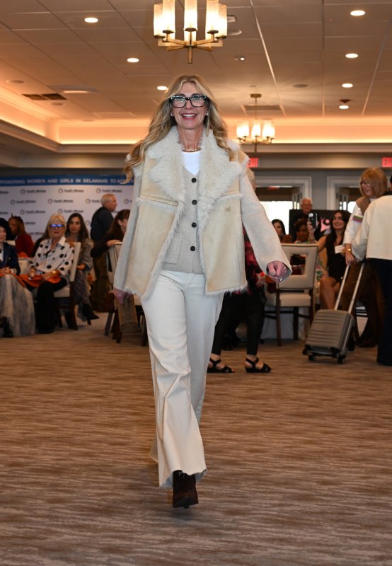 Stephanie Weiss wears a monochromatic look outfit from Brooklyn Boulevard.