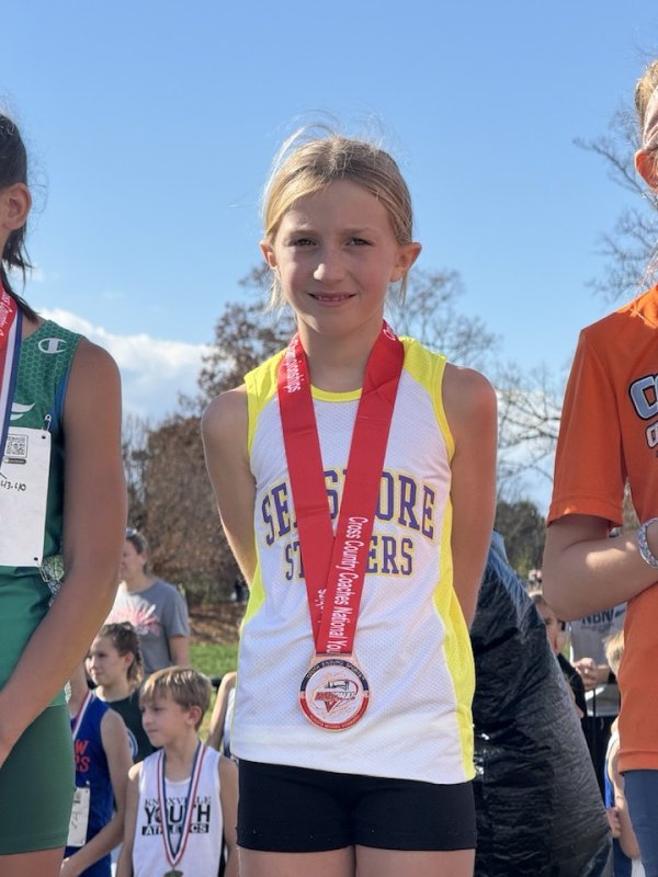Chloe Cawthern finished 22nd in her age group.