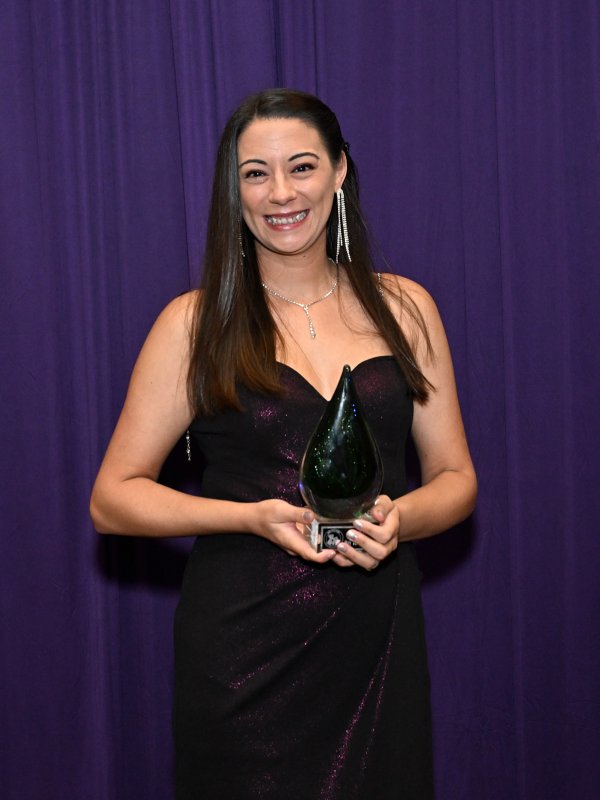 Bri Townsley receives the Ride or Die Award.
