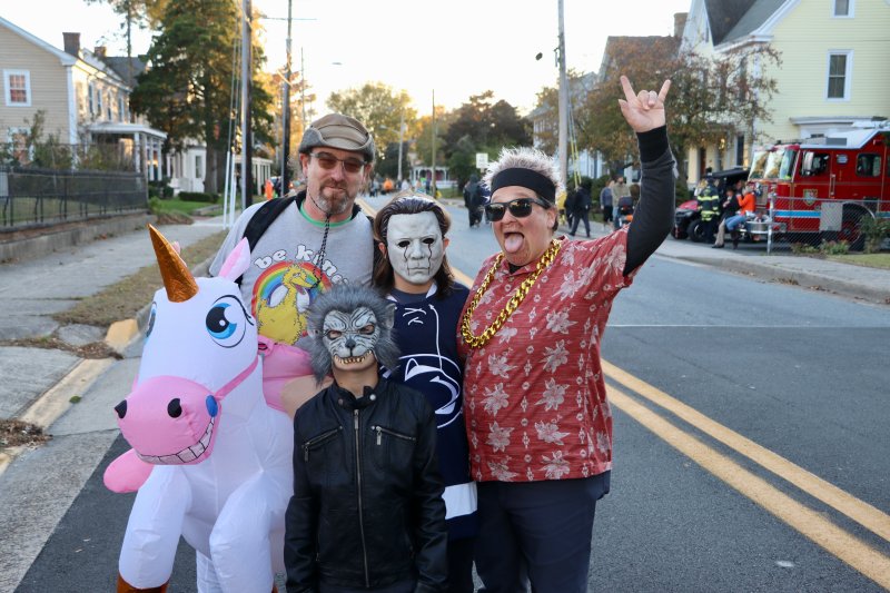 The Norman family is all decked out for Halloween. Shown are (l-r) Ben, Morgan, Gavin and Samara Norman.