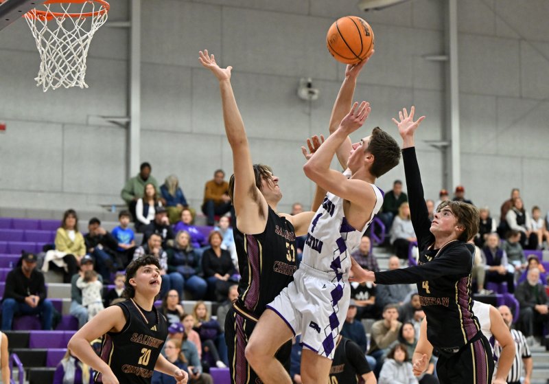 Landon Jackson goes in strong for the Royals.