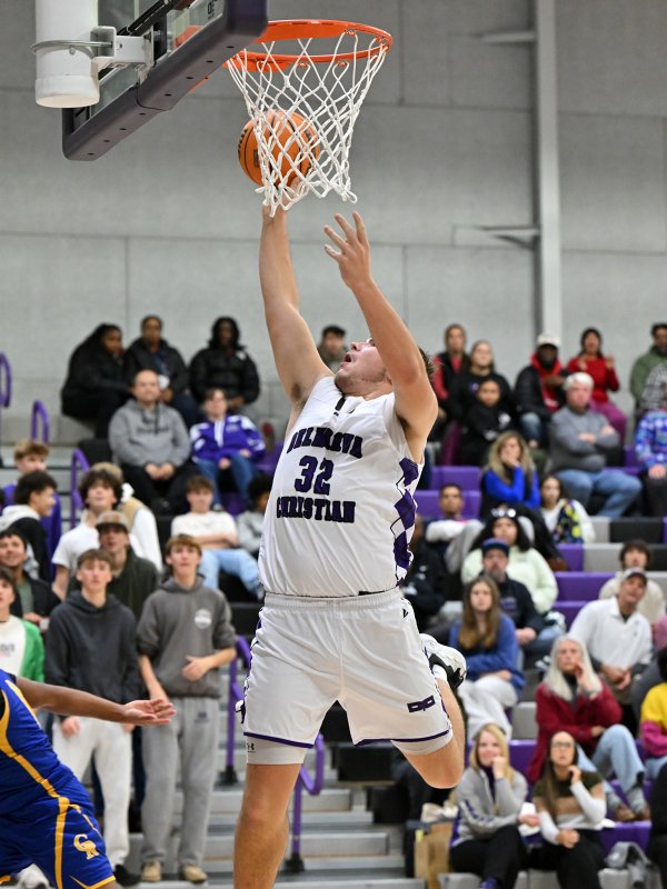 Senior forward Andrew Collins scored 12 points in the first half.