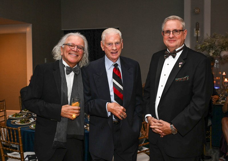 Attending the event are (l-r) Alex Pires, Dickie Harrison and Jack Riddle.