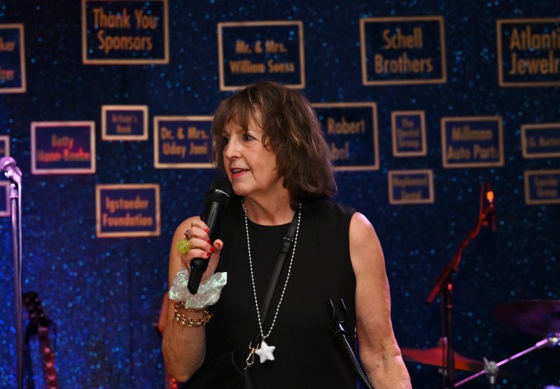 Harry K Foundation secretary and Gala Chair Barbara Shuster speaks to attendees during the event.