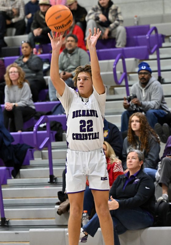 Royals junior Joshua LoRusso takes a three in the fourth period.