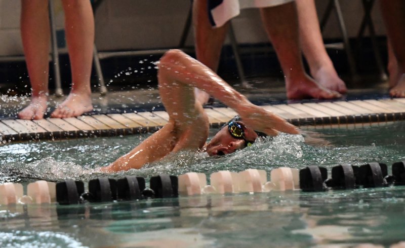 Cape junior Weston Bohl swims the freestyle.