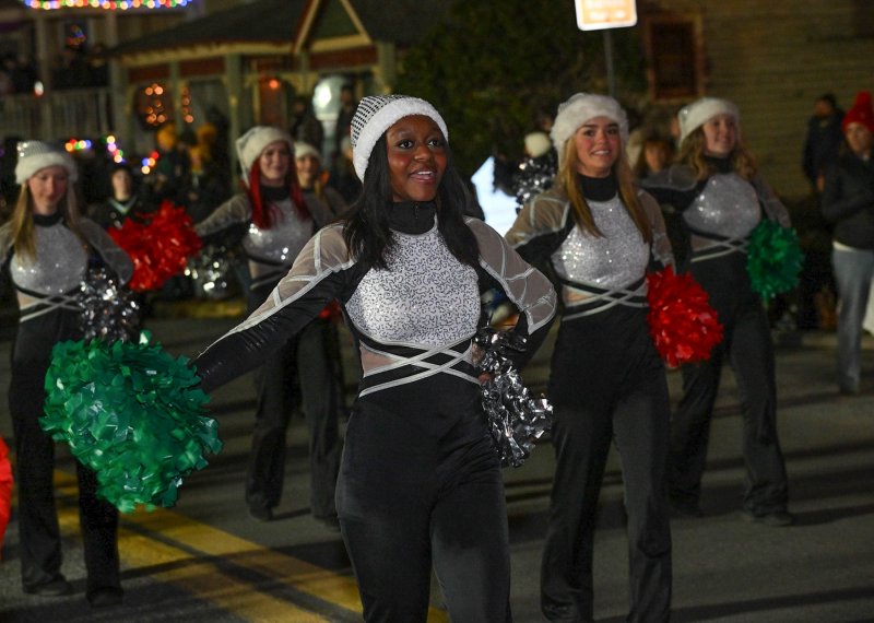 Monika Massado marches with the Sussex Tech dance troop.
