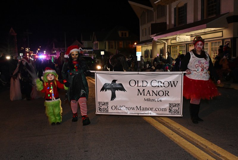 Old Crow Manor marches up the parade route.