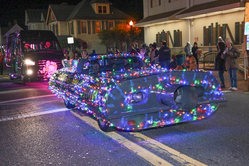 Here comes the Meineke muffler car.