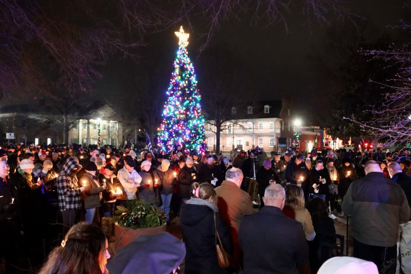 The Sussex County community gathered for a candlelight vigil on the Georgetown Circle Dec. 28, to remember fallen state trooper Cpl. Matthew T. “Ty” Snook, who was shot and killed in the line of duty at the Division of Motor Vehicles office in New Castle Dec. 23.