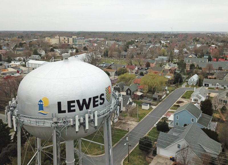 An aerial view of a residential neighborhood in Lewes. The city’s planning commission voted 6-2 Dec. 17, to keep a requirement in its new accessory dwelling ordinance that requires property owners to live on site. But the panel recommended mayor and city council revisit the entire ordinance. Some homeowners and Realtors are pushing for the residency requirement to be scrapped, claiming it is impacting rental income and property values. NICK ROTH PHOTO