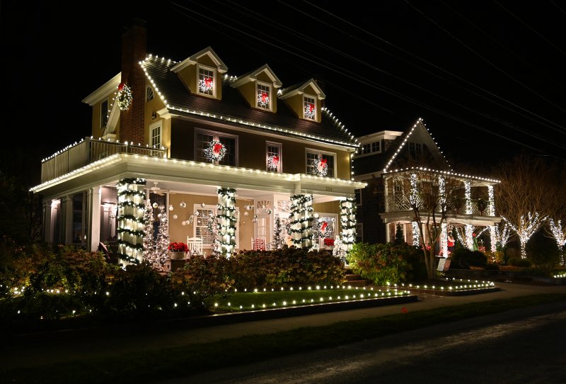 This home at 358 Pilottown Road won the White Christmas Award during a previous Lewes Lights event.