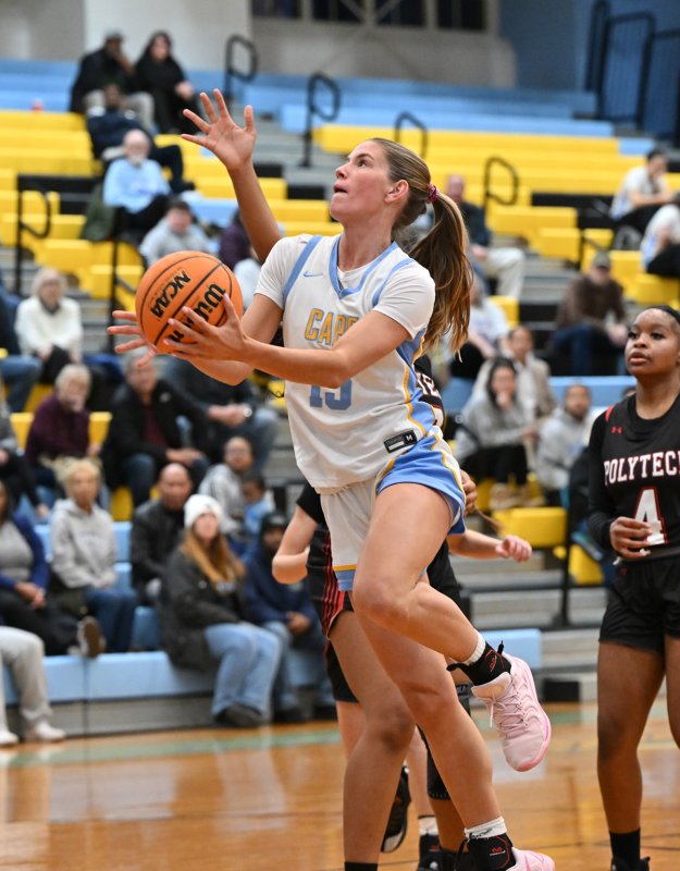 Cape senior Amalia Fruchtman glides in for two.