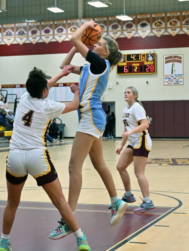 Cape junior Harper Mamele hits for a deuce.