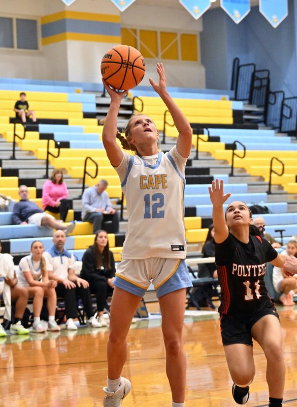Junior Amara Fruchtman hits for the Vikings.