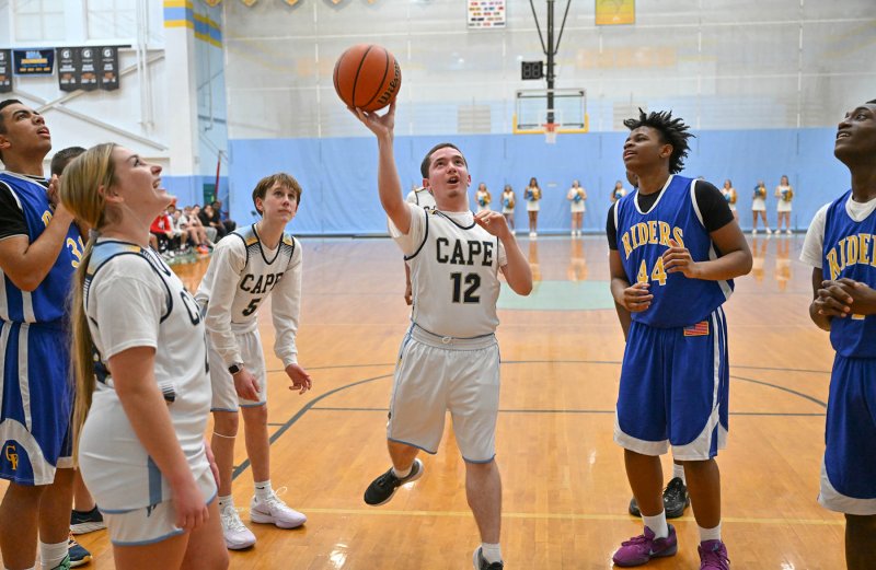 Cape sophomore Zackary Valles takes a shot.