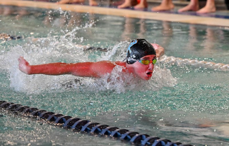 Cape’s Mason Jack swims the 100 fly.
