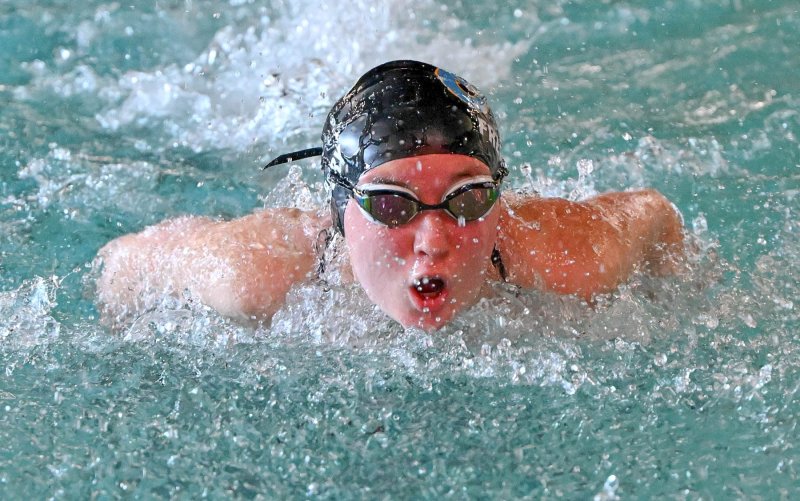 Cape sophomore Addison Freebery wins the 200 IM.