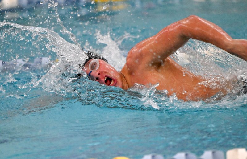 Cape sophomore Harvey Ryan swims the free.
