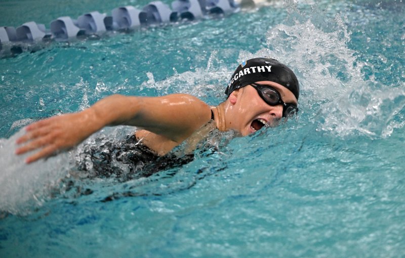 Cape senior Alysa McCarthy swims the 200 freestyle.