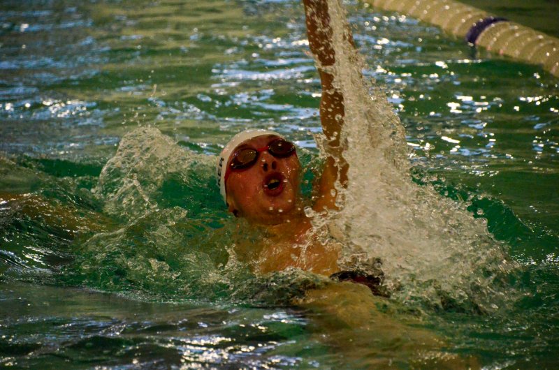 Seahawks junior Michael Whitaker took top prize in the backstroke.