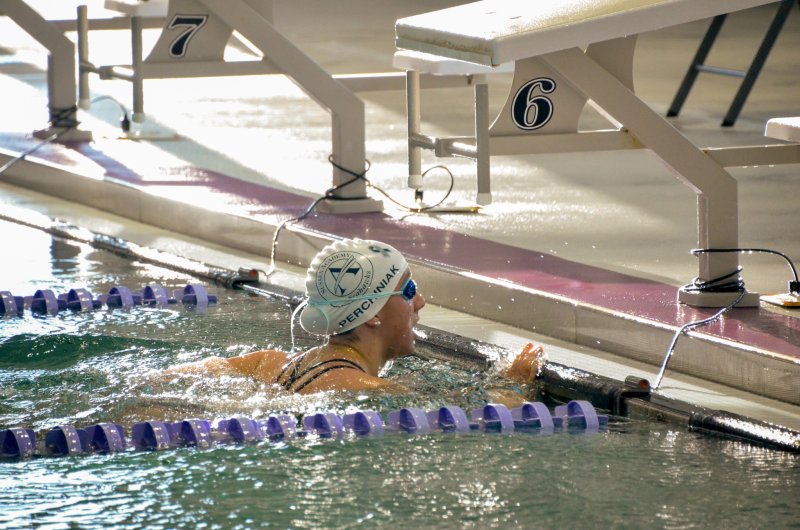 Sussex Academy junior Caitlin Perchiniak won the 200 freestyle.