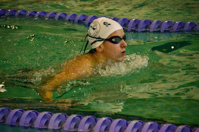 Seahawks freshman Kaleb Siok grabs some air in the medley.