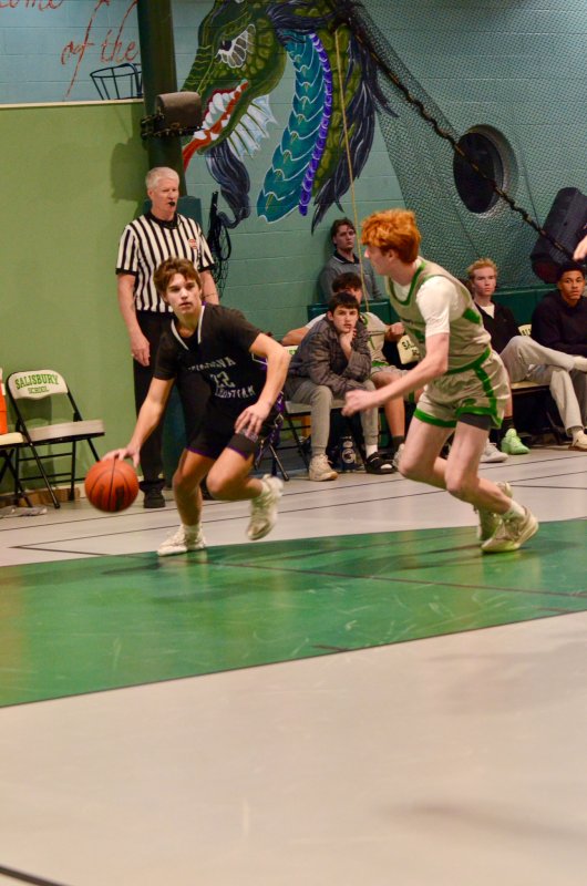 Delmarva Christian junior Josh LoRusso works to create space.