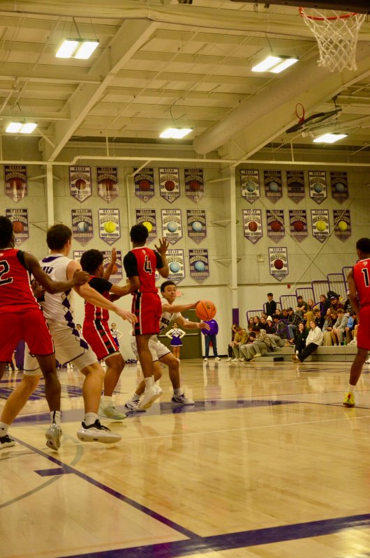 Delmarva Christian freshman Aarian Tucker shows off his vision and passing touch.