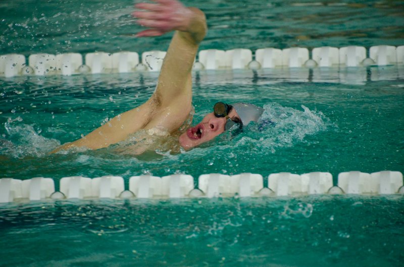 Royals senior Cole Parker grabs some air.
