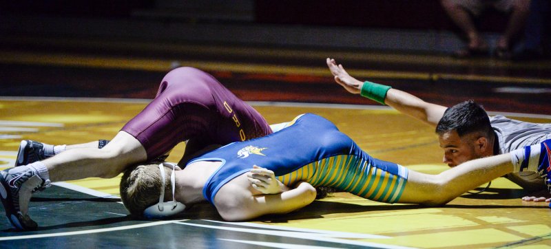 Cape’s Jack Hudson wins by pin at 113.