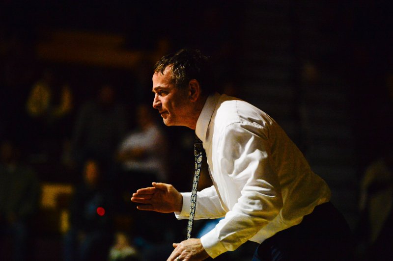 Coach Chris Mattioni is all in for every match.