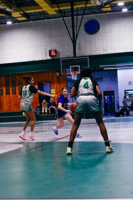 Delmarva Christian sophomore Avery McCoy begins to dash inside.