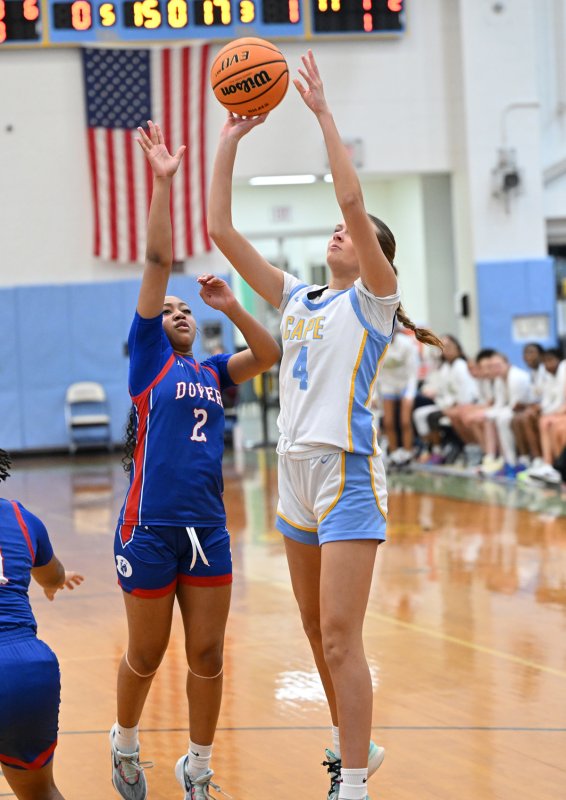 Cape junior Harper Mamele takes a shot.