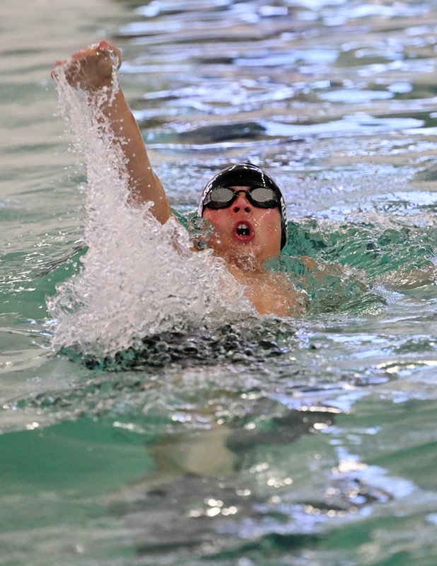 Cape senior Ryan Morgan swims the IM.
