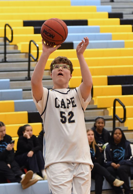 Cape junior Robert Harman-Strike takes a shot.