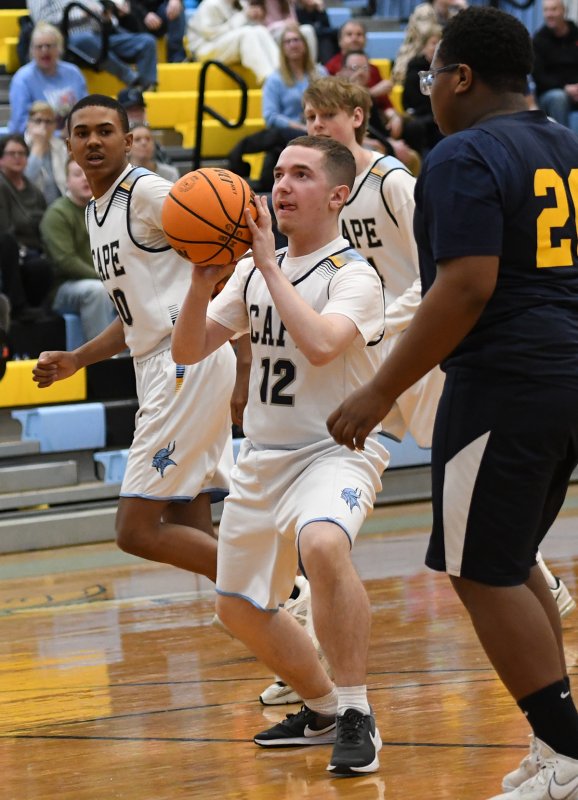 Cape sophomore Zackary Valles takes a shot.