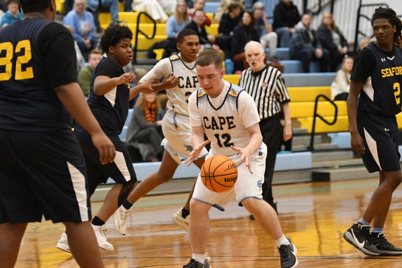 Zackary Valles displays his ball control before taking a shot.