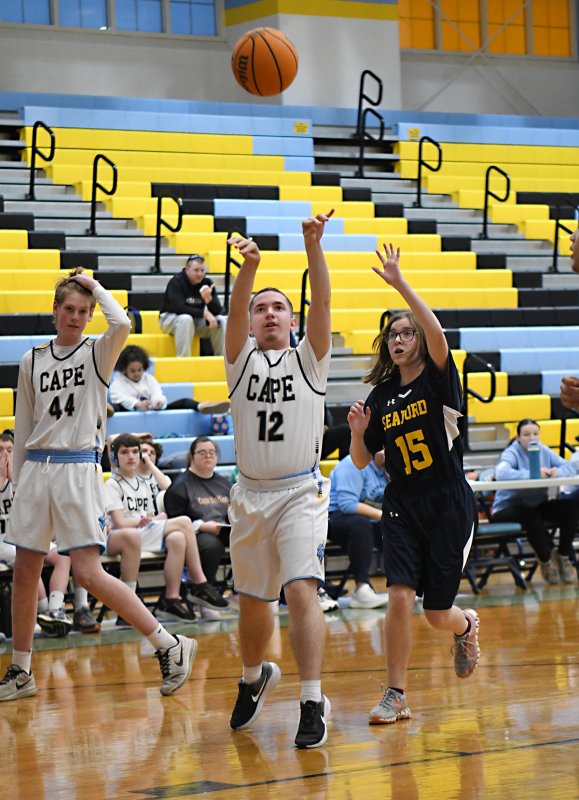 Cape sophomore Zackary Valles puts up a shot.