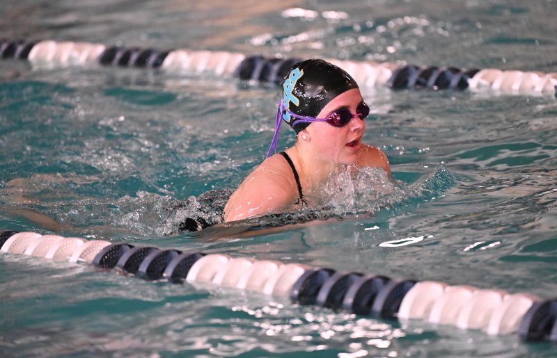 Cape freshman Lily Touw swims the 200 IM.