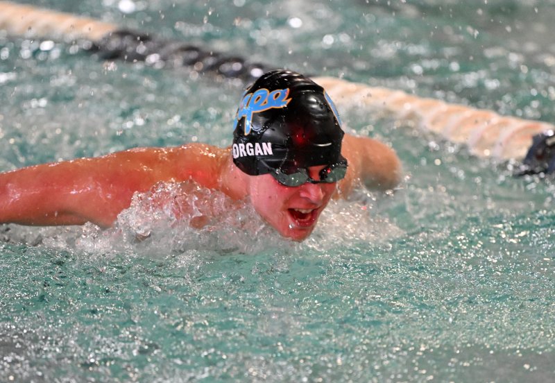 Cape senior Ryan Morgan swims the individual medley.