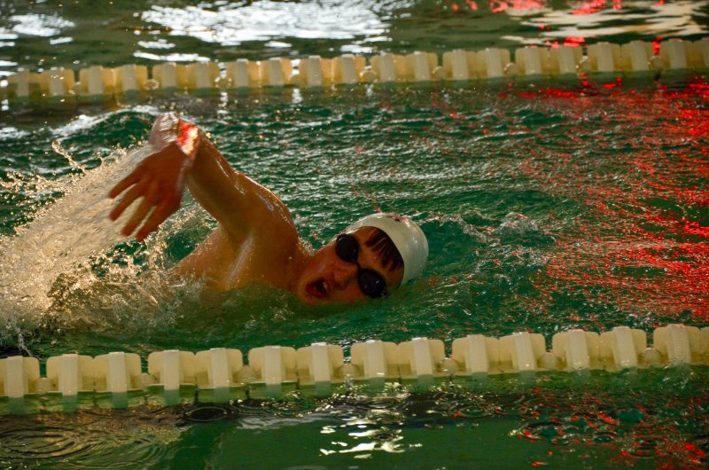 Seahawks senior Doug Klientop is a first-year swimmer who’s made tremendous strides.