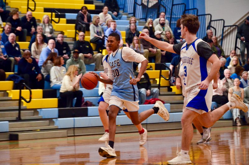 Cape senior Zane Richardson breaks away following a turnover.