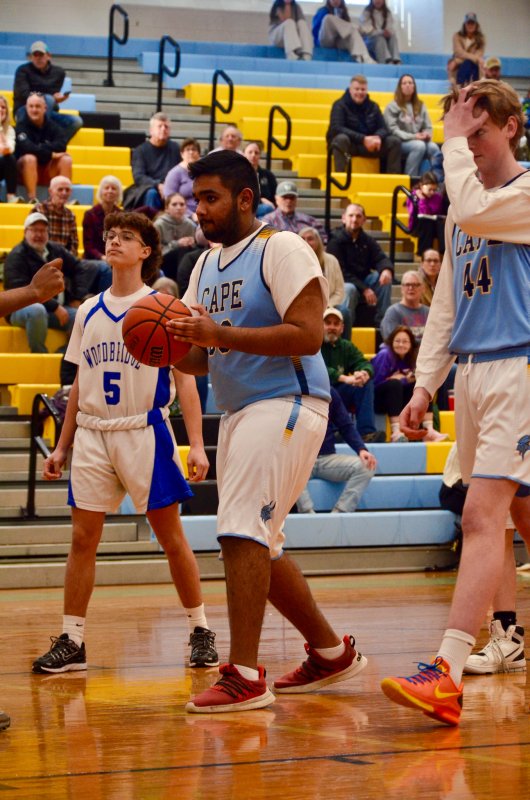 Cape sophomore Jwalit Patel drives into the lane.