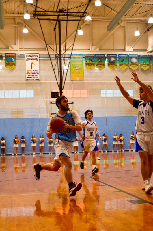 Cape junior Jaxon Benton jackknifes through the defense.