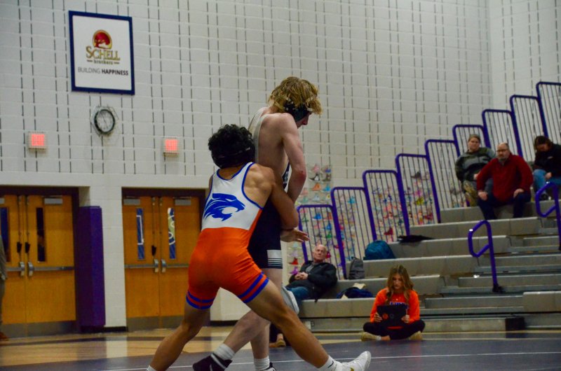 Sussex Academy sophomore Mason Shade tries to escape.